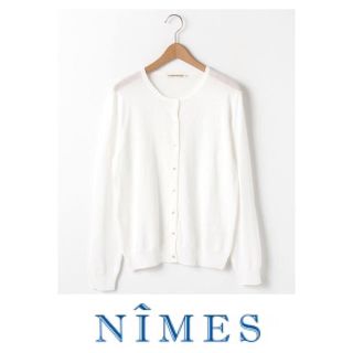 ニーム(NIMES)の新品値下NIMES ホワイトカーディガン(カーディガン)