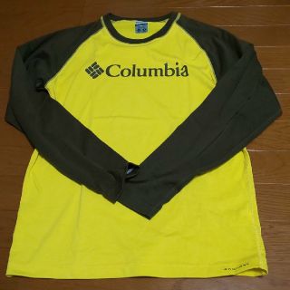 コロンビア(Columbia)のColumbia  長袖Tシャツ  イエロー(Tシャツ/カットソー(半袖/袖なし))