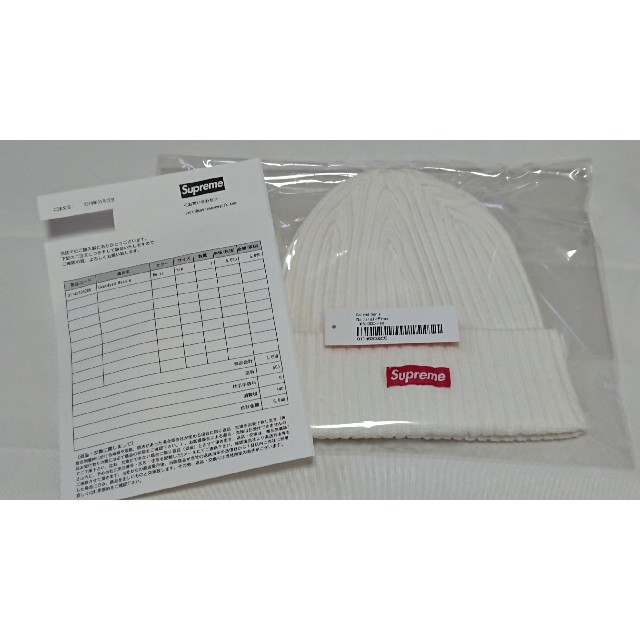 supreme overdyed beanie 19ss white 新品