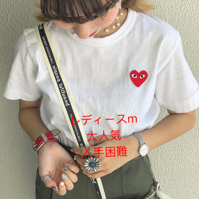 COMME des GARCONS(コムデギャルソン)のレディースM半袖Tシャツ❤︎新品❤︎送料込❤︎プレイコムデギャルソン  レディースのトップス(Tシャツ(半袖/袖なし))の商品写真