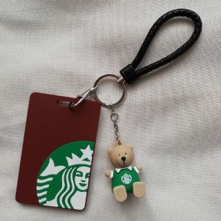 スターバックスコーヒー(Starbucks Coffee)のスタバ カードケース キーホルダー 定期入れ スターバックス Starbucks(名刺入れ/定期入れ)