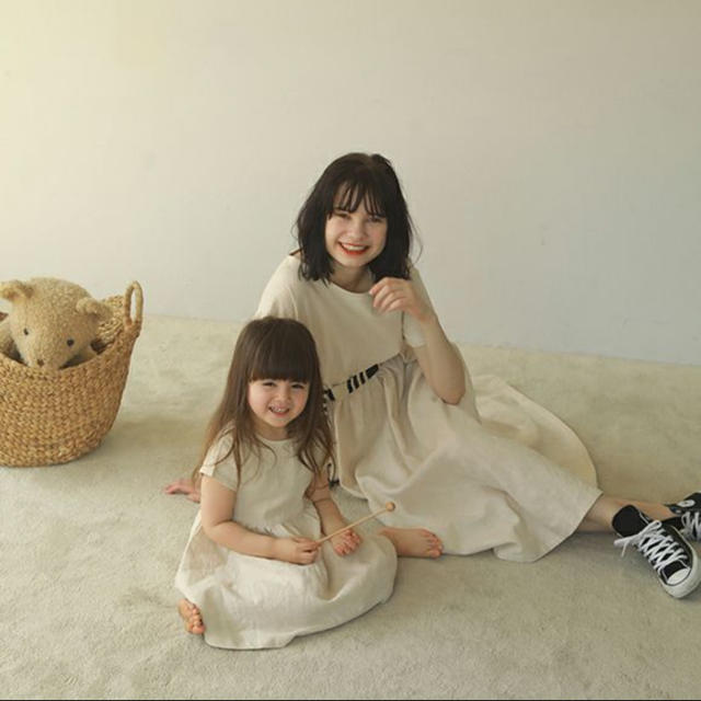 ajuga 親子ペアワンピース キッズ/ベビー/マタニティのキッズ服女の子用(90cm~)(ワンピース)の商品写真