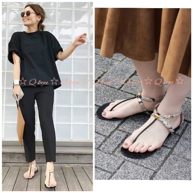 靴/シューズドゥズィエムクラス
VICINI PYTHON STRAP SANDAL
38