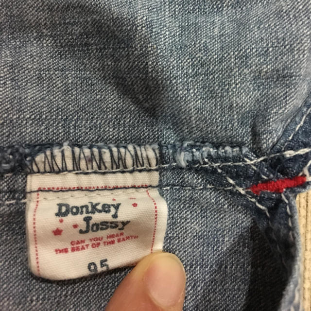 Donkey Jossy(ドンキージョシー)のデニムサロペット スカート 95㎝ キッズ/ベビー/マタニティのキッズ服女の子用(90cm~)(スカート)の商品写真