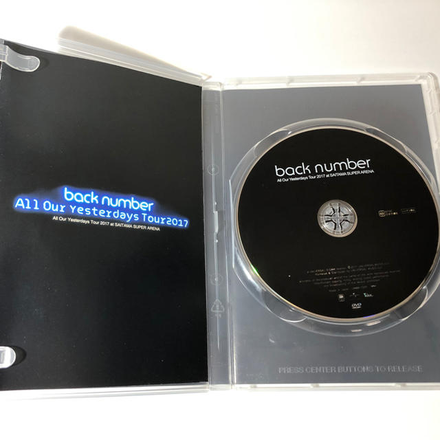 BACK NUMBER(バックナンバー)のチヒロ☆様専用 back number/All Our Yesterdays エンタメ/ホビーのDVD/ブルーレイ(ミュージック)の商品写真