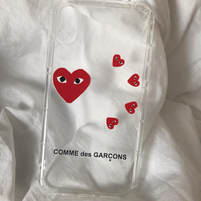 COMME des GARCONS(コムデギャルソン)のギャルソン ❤︎ iphoneケース X/XS シンプル クリア ハート スマホ/家電/カメラのスマホアクセサリー(iPhoneケース)の商品写真