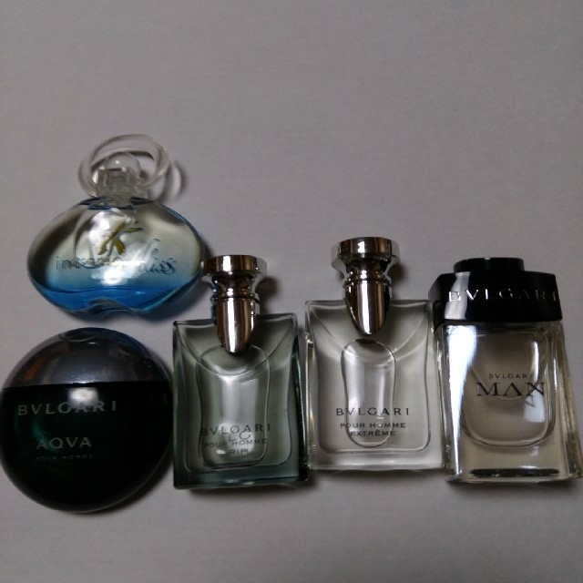 BVLGARI(ブルガリ)のブルガリ　BVLGARI　ミニチュア香水セット　メンズ コスメ/美容の香水(香水(男性用))の商品写真