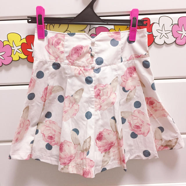 LIZ LISA(リズリサ)の花柄水玉キュロット レディースのスカート(ミニスカート)の商品写真