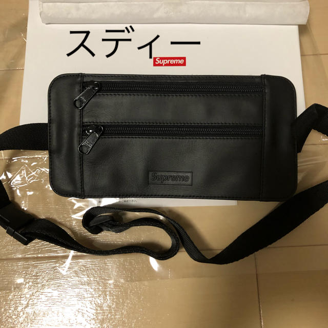 supreme leather waist / shoulder pouch supreme leather waist / shoulder pouch