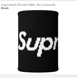 シュプリーム(Supreme)のSupreme NIKE NBA Wristbands Black(バングル/リストバンド)