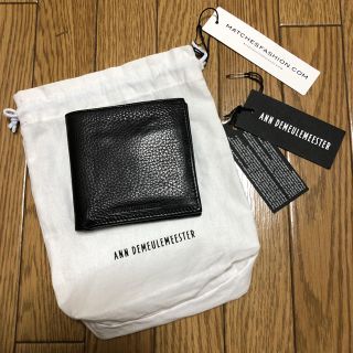 アンドゥムルメステール(Ann Demeulemeester)のアンドゥムルメステール レザー ウォレット 財布 黒(折り財布)