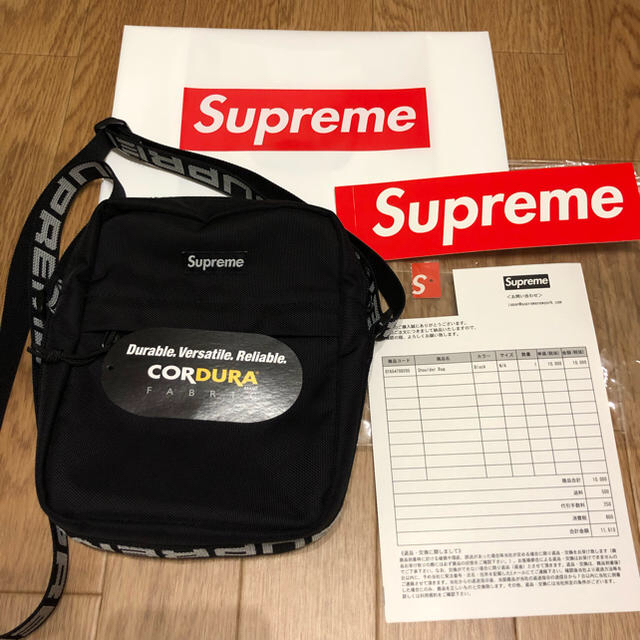 supreme 18ss shoulder bag black