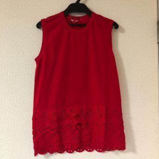 コムデギャルソン(COMME des GARCONS)の美品◯コムデギャルソン フリルタンクトップ(カットソー(半袖/袖なし))