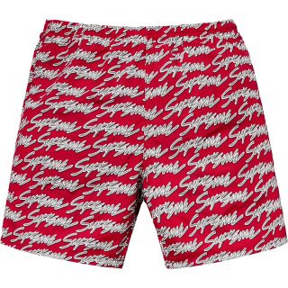 シュプリーム(Supreme)の【M】Signature Script Logo Water Short Red(水着)