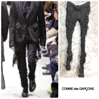 コムデギャルソンオムプリュス(COMME des GARCONS HOMME PLUS)のコムデギャルソン シャーリングパンツ グレー Sサイズ(その他)