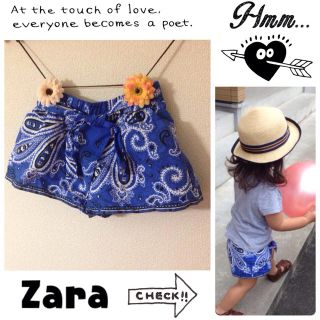 ザラキッズ(ZARA KIDS)のペイズリー柄ショートパンツ♡(パンツ/スパッツ)