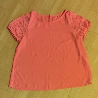 エージーバイアクアガール(AG by aquagirl)の袖レースＴシャツトップス(カットソー(半袖/袖なし))