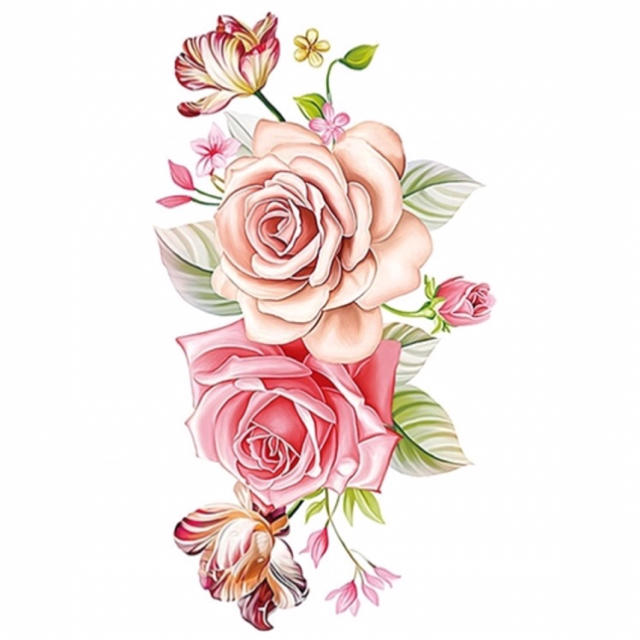 【即購入可】 淡い薔薇 タトゥーシール レディースのファッション小物(その他)の商品写真