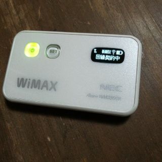 エヌイーシー(NEC)の美品　ポケットWiFi(PC周辺機器)