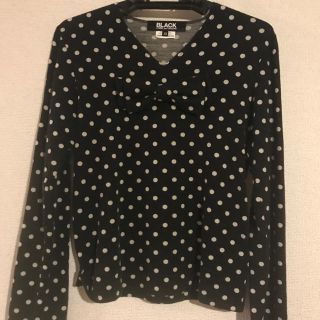 ブラックコムデギャルソン(BLACK COMME des GARCONS)のギャルソン カットソー ドット リボン(Tシャツ(長袖/七分))