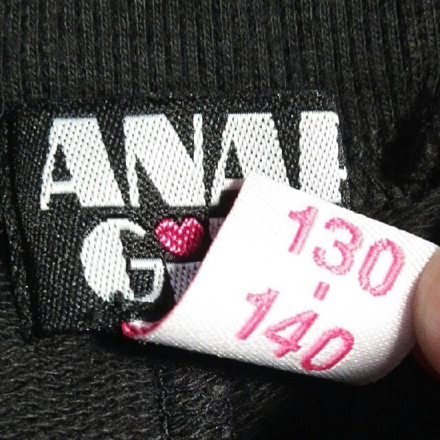 ANAP(アナップ)のANAP ショートパンツ 黒 130センチ ANAPGirl キッズ/ベビー/マタニティのキッズ服女の子用(90cm~)(パンツ/スパッツ)の商品写真