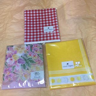 クレージュ(Courreges)のハンカチ  ３枚セット(ハンカチ)