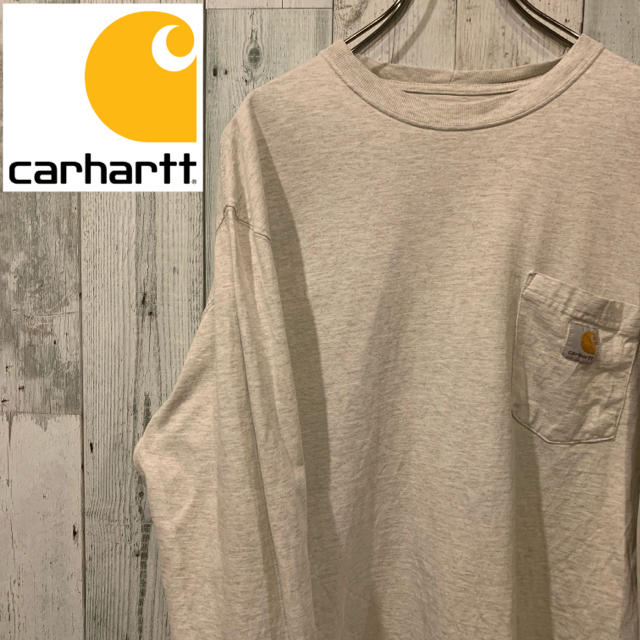 carhartt(カーハート)のカーハート 大人気の胸ポケット長袖ロンT ワンポイントロゴ メンズのトップス(Tシャツ/カットソー(七分/長袖))の商品写真