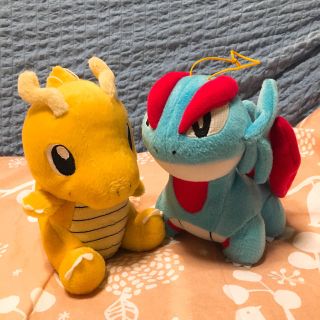 ポケモン(ポケモン)のポケモン ぬいぐるみ カイリュー、ボーマンダ 2体セット(ぬいぐるみ)