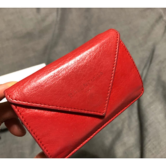 BALENCIAGA バレンシアガ ペーパーミニウォレット レッド BALENCIAGA バレンシアガ ペーパーミニウォレット レッド