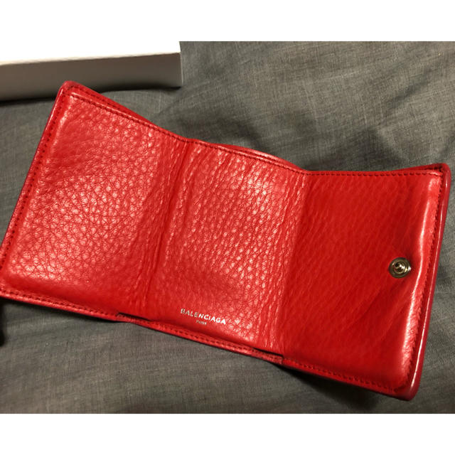 BALENCIAGA バレンシアガ ペーパーミニウォレット レッド BALENCIAGA バレンシアガ ペーパーミニウォレット レッド