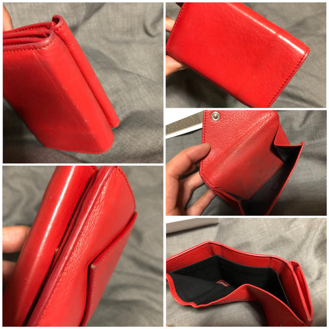 BALENCIAGA バレンシアガ ペーパーミニウォレット レッド BALENCIAGA バレンシアガ ペーパーミニウォレット レッド