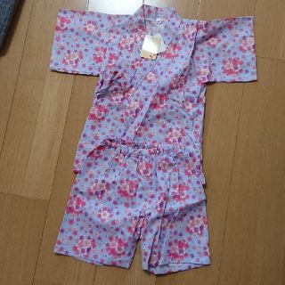 ニシマツヤ(西松屋)の新品 花柄 ラメ 甚平(甚平/浴衣)