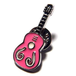 ちゃ～様専用 ピンク色 アコースティックギター ラペルピン ピンバッジ ブローチ(アコースティックギター)