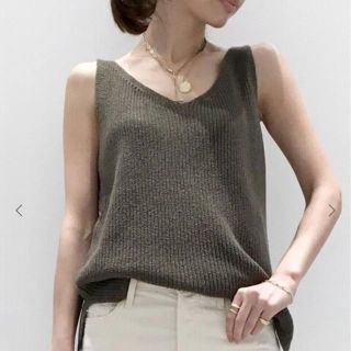 アパルトモンドゥーズィエムクラス(L'Appartement DEUXIEME CLASSE)の【タグ付き新品】L'Appartement CTN*LINEN Camisole(ニット/セーター)