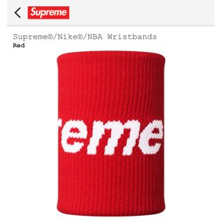 シュプリーム(Supreme)のSupreme®/Nike®/NBA Wristbands Red(バスケットボール)