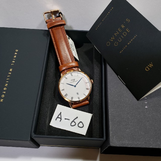 Daniel Wellington(ダニエルウェリントン)のA-60新品38mm❤ダニエルウェリントン♥メンズ(白)♥激安価格♥送料無料❤ メンズの時計(腕時計(アナログ))の商品写真