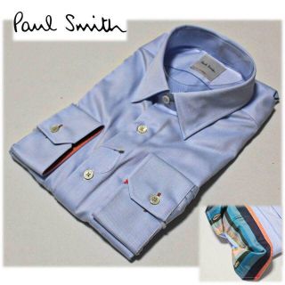 ポールスミス(Paul Smith)の《ポールスミス》新品 コットンツイルドレスシャツ 袖裏オシャレ 衿回り42 XL(シャツ)