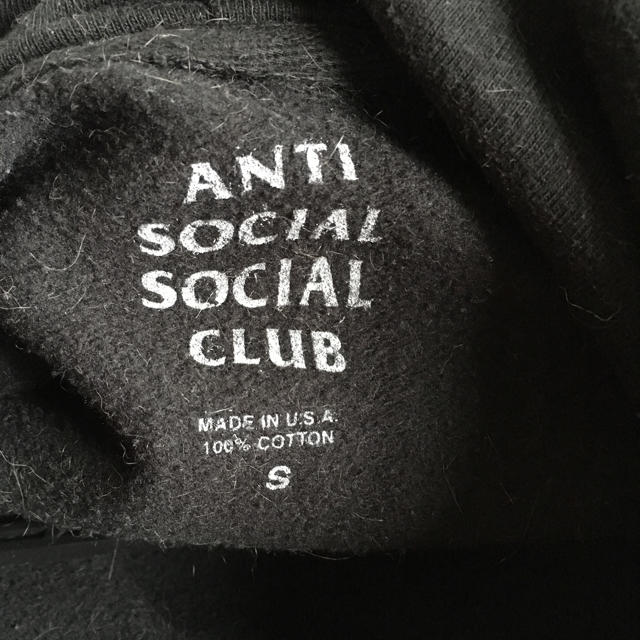 ANTI(アンチ)のASSC anti social social club パーカー 黒  メンズのトップス(パーカー)の商品写真