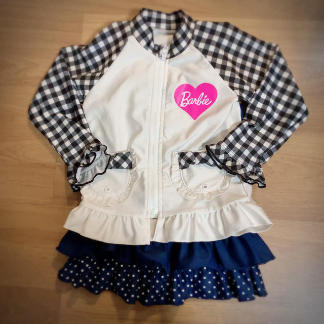 Barbie(バービー)のバービー ラッシュガード キッズ 女の子 キッズ/ベビー/マタニティのキッズ服女の子用(90cm~)(水着)の商品写真