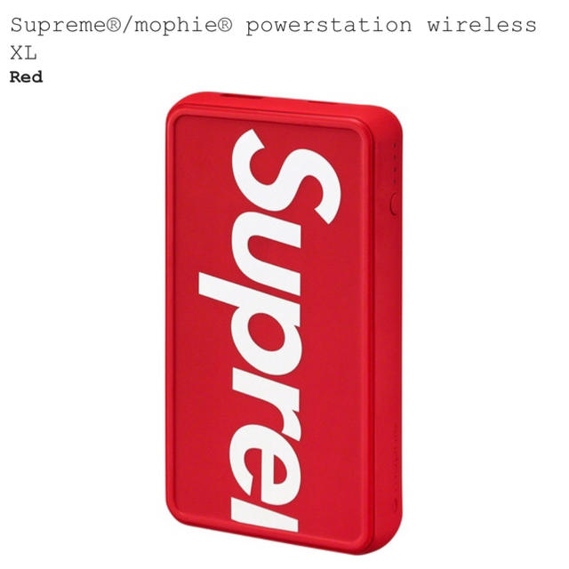 Supreme(シュプリーム)の送料込 赤黒セット powerstation wireless XL スマホ/家電/カメラのスマホ/家電/カメラ その他(その他)の商品写真