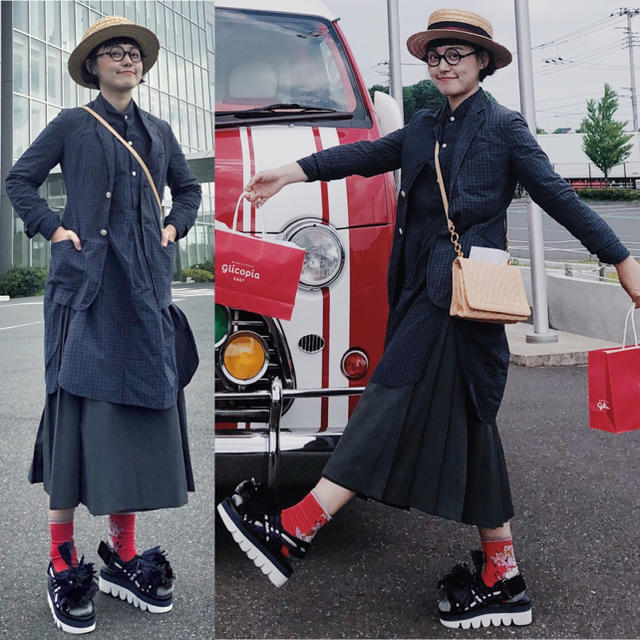 BEAMS BOY - ビームスボーイグレー総柄ギャバ キルトベルト付き BEAMS BOY - ビームスボーイグレー総柄ギャバ キルトベルト付き