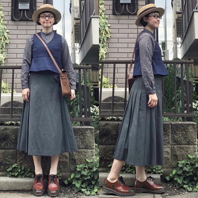 BEAMS BOY - ビームスボーイグレー総柄ギャバ キルトベルト付き BEAMS BOY - ビームスボーイグレー総柄ギャバ キルトベルト付き