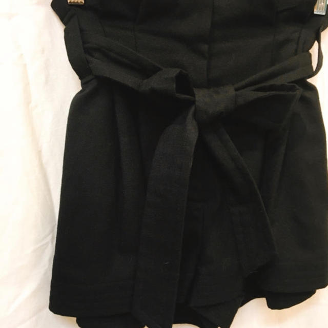 AULA AILA(アウラアイラ)のAULA AILA アウラアイラ ベルト付ショートパンツ ブラック 美品 レディースのパンツ(ショートパンツ)の商品写真