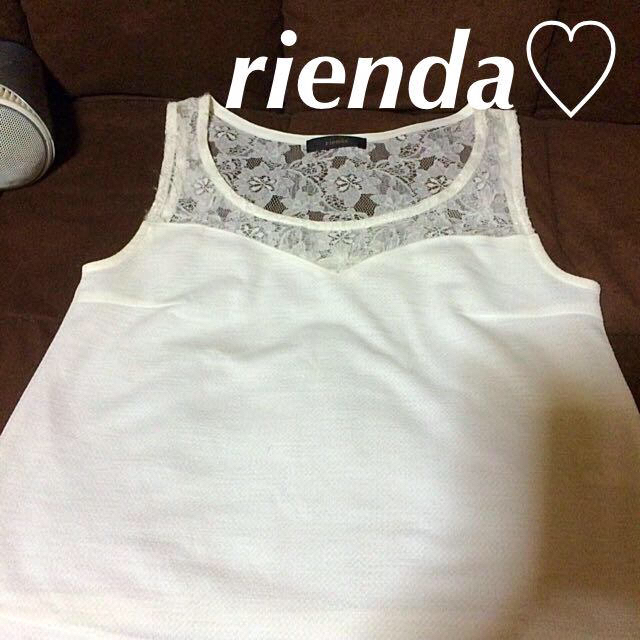 rienda(リエンダ)のrienda ホワイト レース トップス レディースのトップス(カットソー(半袖/袖なし))の商品写真