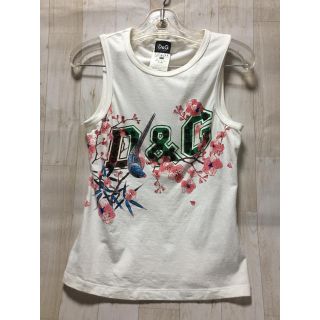 ドルチェアンドガッバーナ(DOLCE&GABBANA)の☆ドルガバ☆タンクトップ☆ホワイトカラー☆(Tシャツ(半袖/袖なし))