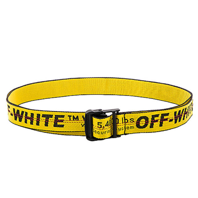 off-white INDUSTRIAL BELT yellow