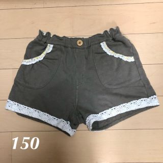 ニッセン(ニッセン)のショートパンツ 女児 モスグリーン  150(パンツ/スパッツ)