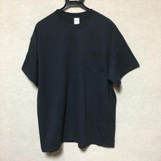 ギルタン(GILDAN)の新品 GILDAN 半袖Tシャツ ポケット付き ブラック XL (Tシャツ/カットソー(半袖/袖なし))