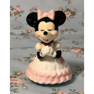 ディズニー(Disney)の【 レア・美品 】 Disney  ミニーマウス  陶器製  オルゴール  置物(オルゴール)