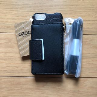 オゾック(OZOC)の★新品未使用★OZOC ミラー付多収納iPhoneケース(iPhoneケース)